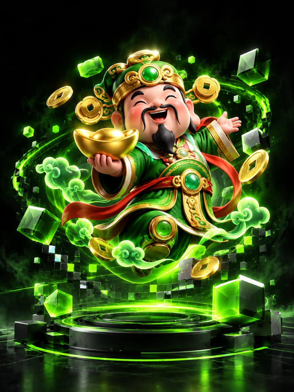 ภาพเกม PG Cai Shen Wins ที่ออกแบบใหม่สำหรับ 77pg - 77พีจี